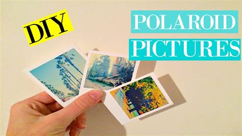 how to print polaroid style photos